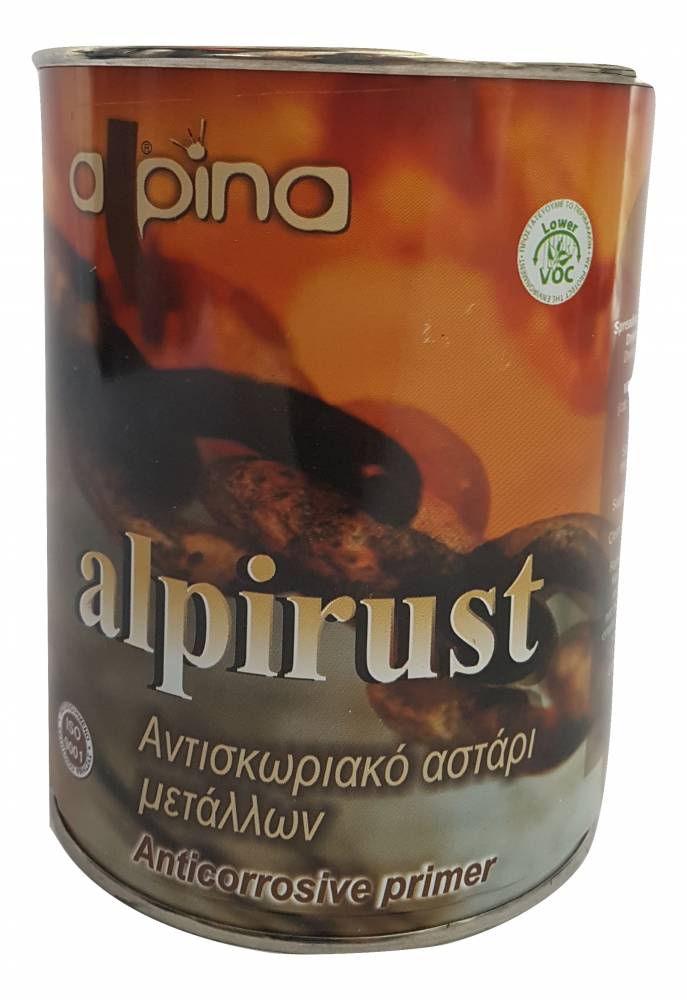 ALPIRUST RED 750ML ALPINA (ΑΝΤΙΣΚΟΥΡΙΑΚΟ ΑΣΤΑΡΙ ΜΕΤΑΛΛΩΝ)